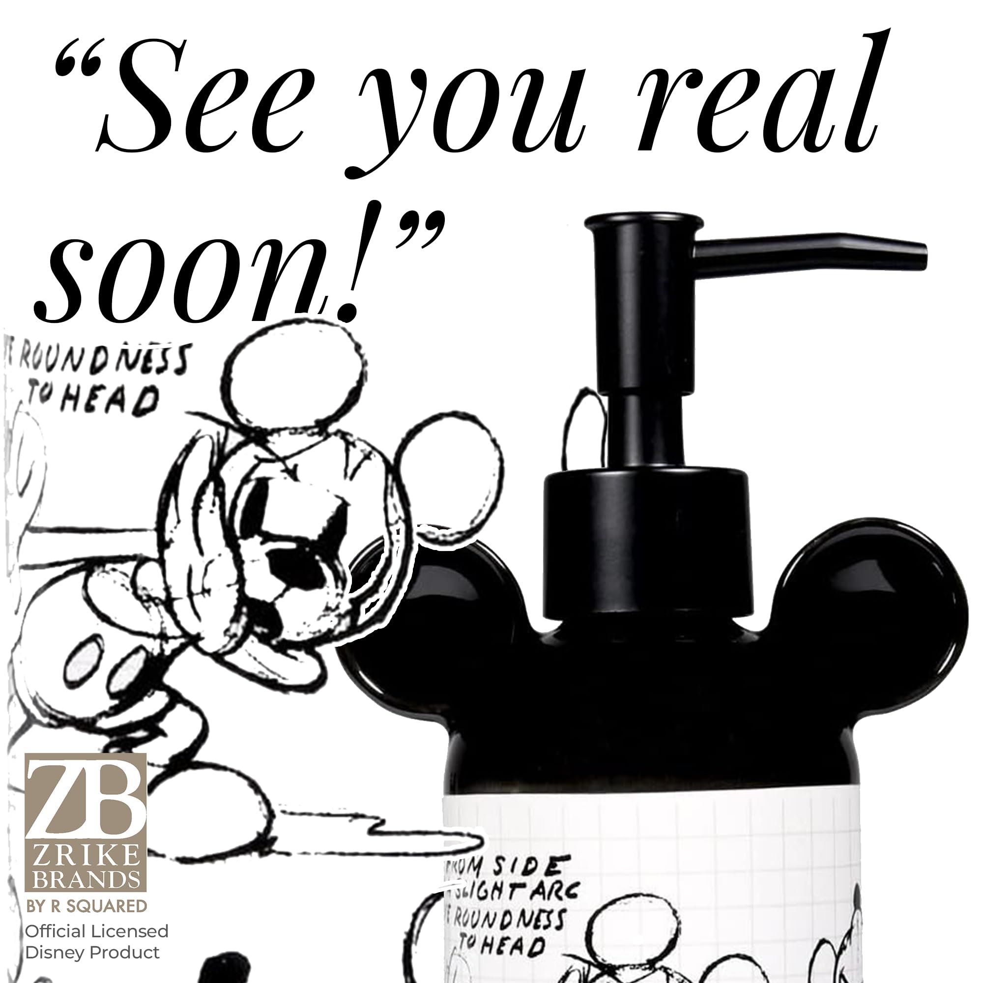 Amazon.com: ZB ZRIKE BRANDS BY R SQUARED Disney Bathroom Hand Soap
