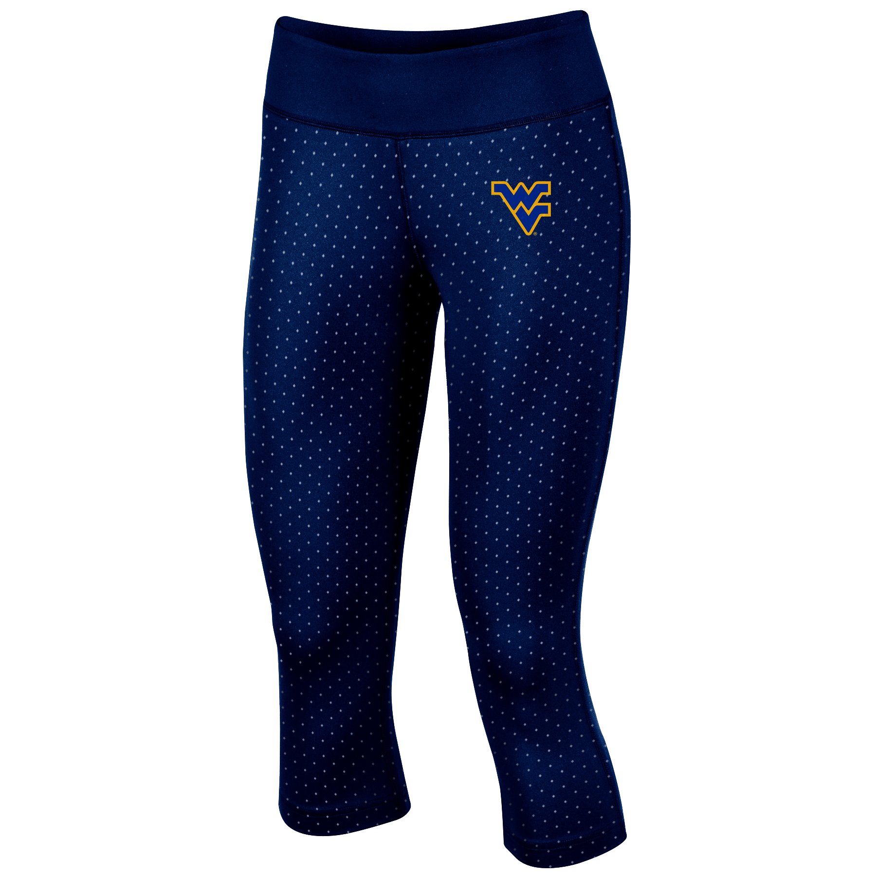 Champion NCAA West Virginia Mountaineers Women's Classic Workout Capri, X-Small, Navy