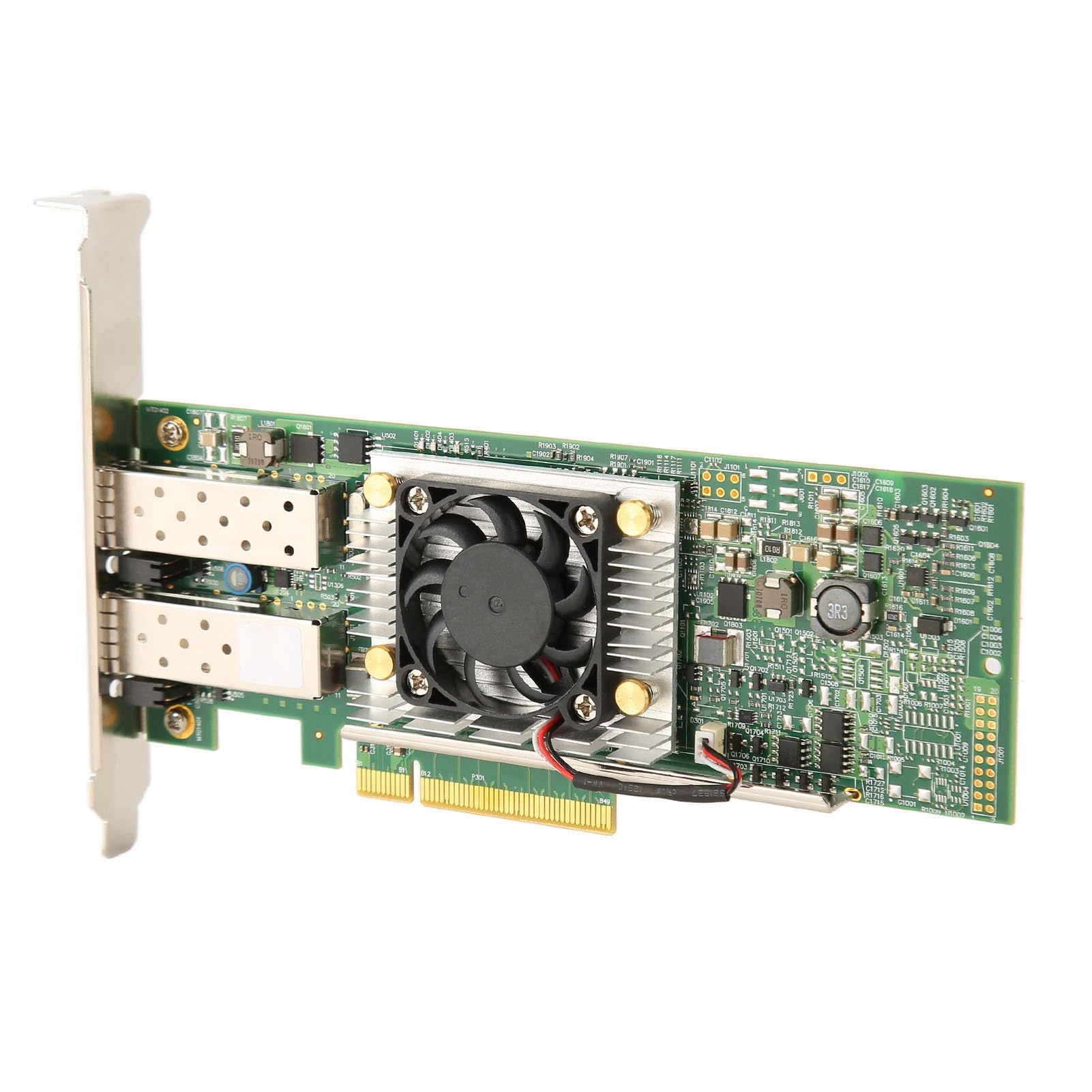 Adattatore di Rete Ethernet SFP da 10 GB a Doppia Porta BCM57810S con Ventola di Raffreddamento per Server e Desktop