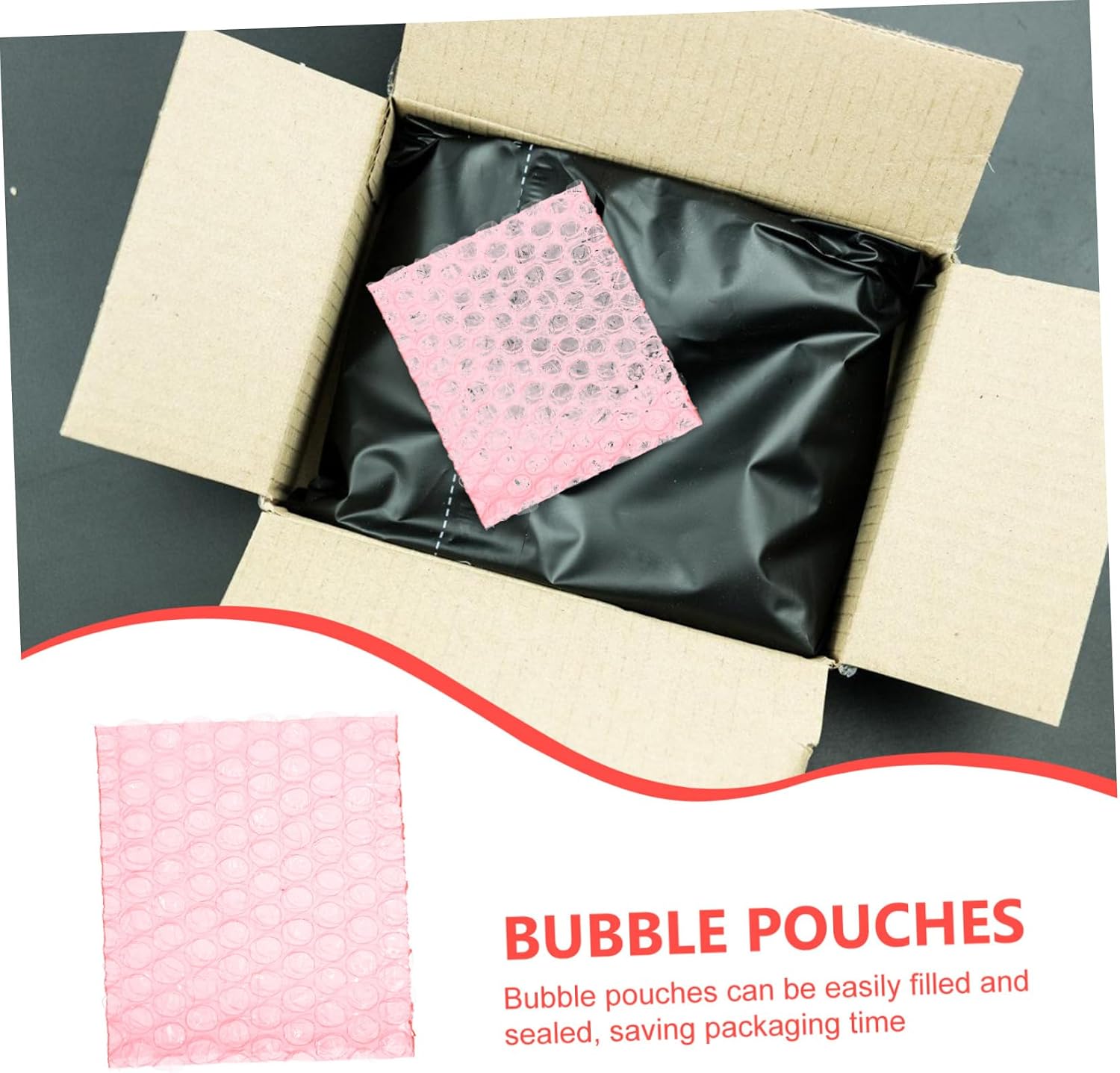 100pcs -static Bubble Pouches for Shipping Thick Shockproof Packing Envelopes for Safe Mailing of Fragile Items