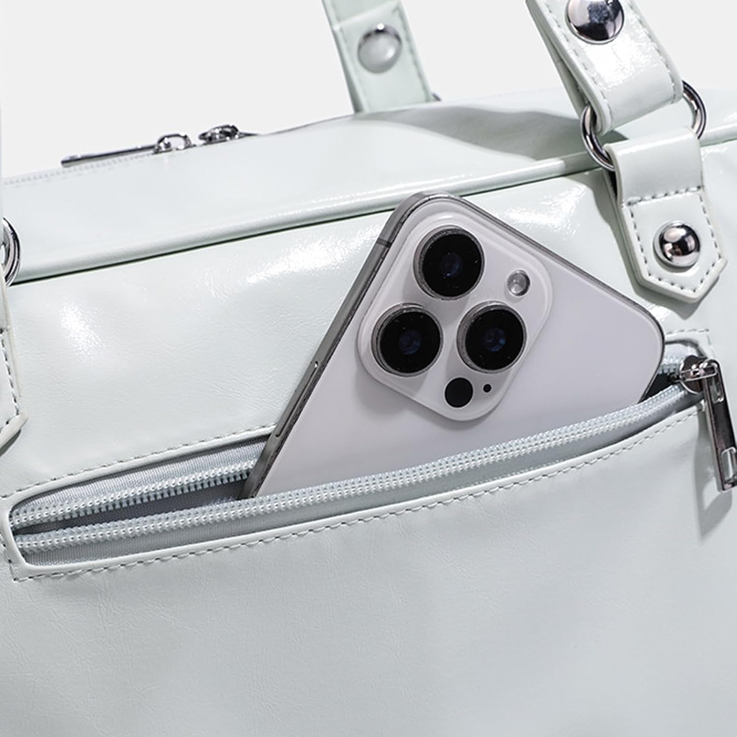 Wear PU Shoulder Bag for Girls Anime Themed Crossbodody Bag with Multiple Compartments and Clear Window PU Handbag