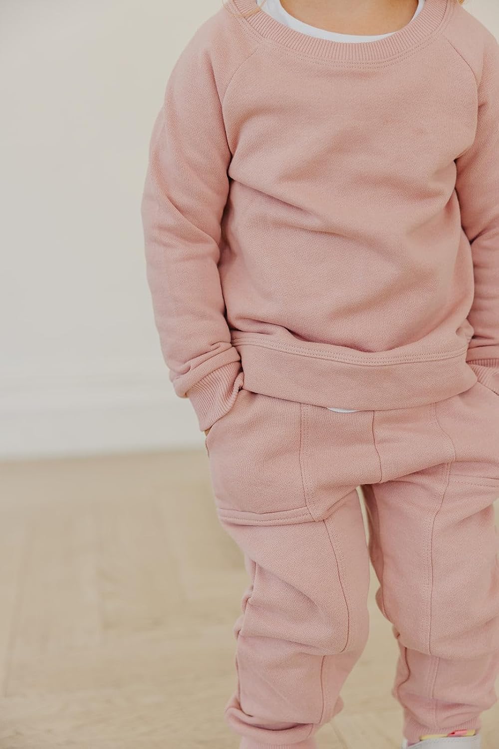Copper Pearl Crew Sweatshirt: Ultra-Soft Gender Neutral Toddler Sweatshirt, Perfect Cozy, Classic Fit Baby Sweatshirt for Baby Boy Clothes and Baby Girl Clothes - Mae, 12-18m