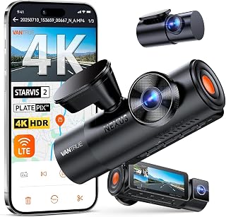 VANTRUE N4 Pro S 3 HDR 4K+1080P+1440P STARVIS 2 Dashcam Car with PlatePix™
