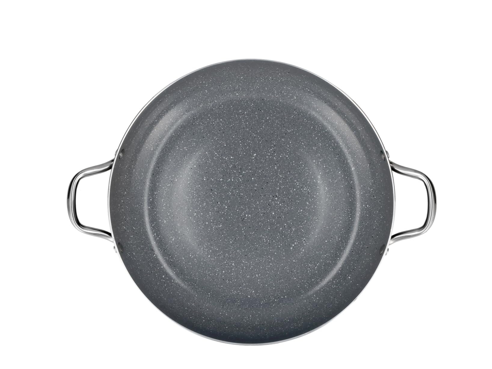 H&H Tegame Heritage 36 cm – Alluminio con Rivestimento Antiaderente in Ceramica – 2 Manici – Adatto a Tutti i Piani Cottura, Incluso Induzione