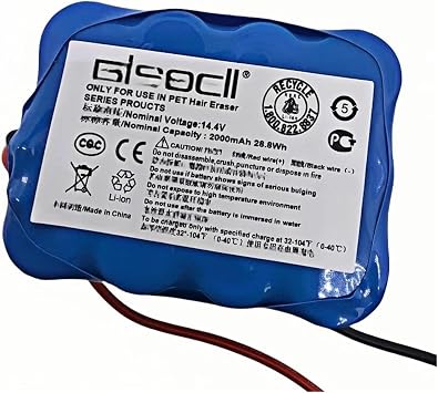 1Pcs Vacuum Cleaner Robot Battery Replacement 14.4V/2000mAh,Cordless Handheld Vacuum Battery.Compatible for Bissell Pet Hair Eraser 1782C