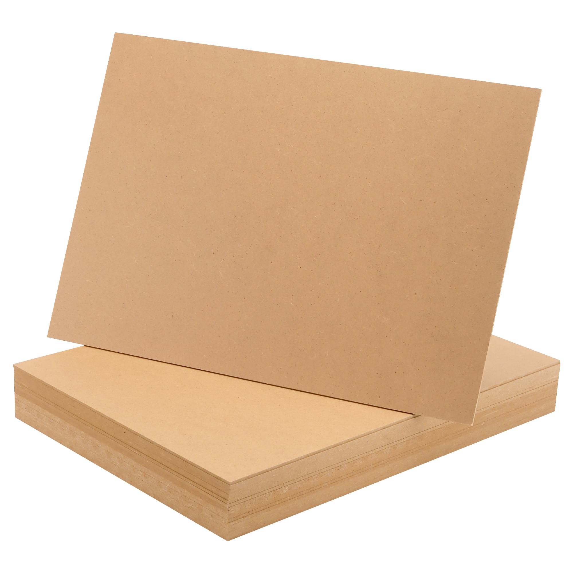 HAKZEON 20 Pcs A3 MDF Boards, 42 x 30cm x 3mm Blank Medium Density Fiberboard Sheets for Crafts, Art, Decor, DIY Project, Painting, Laser Engraving, Artist Drawing, Modelling, Brown