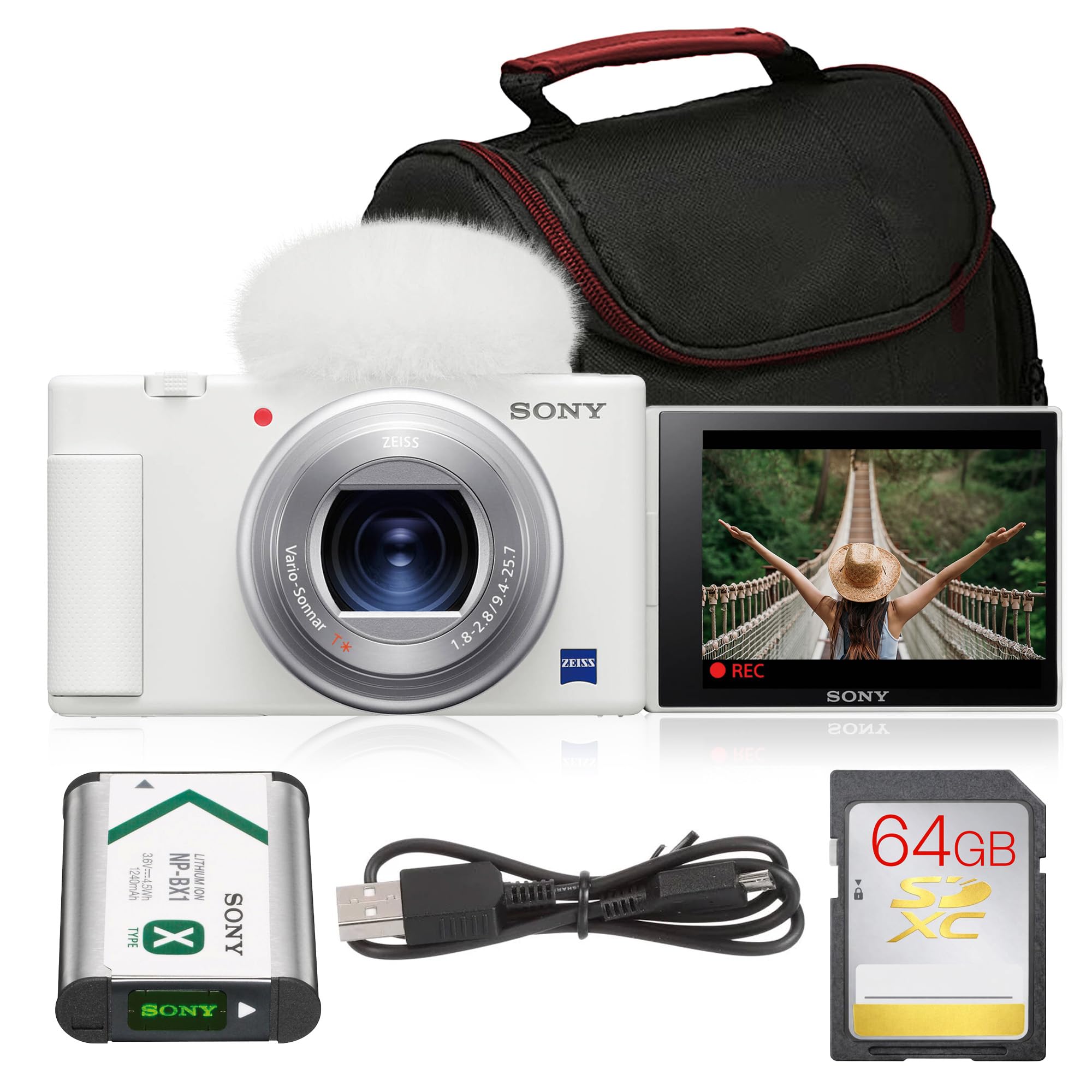 Amazon.co.jp: ソニー デジタルミラーレスカメラ ZV-1 20.1MP & バッグ