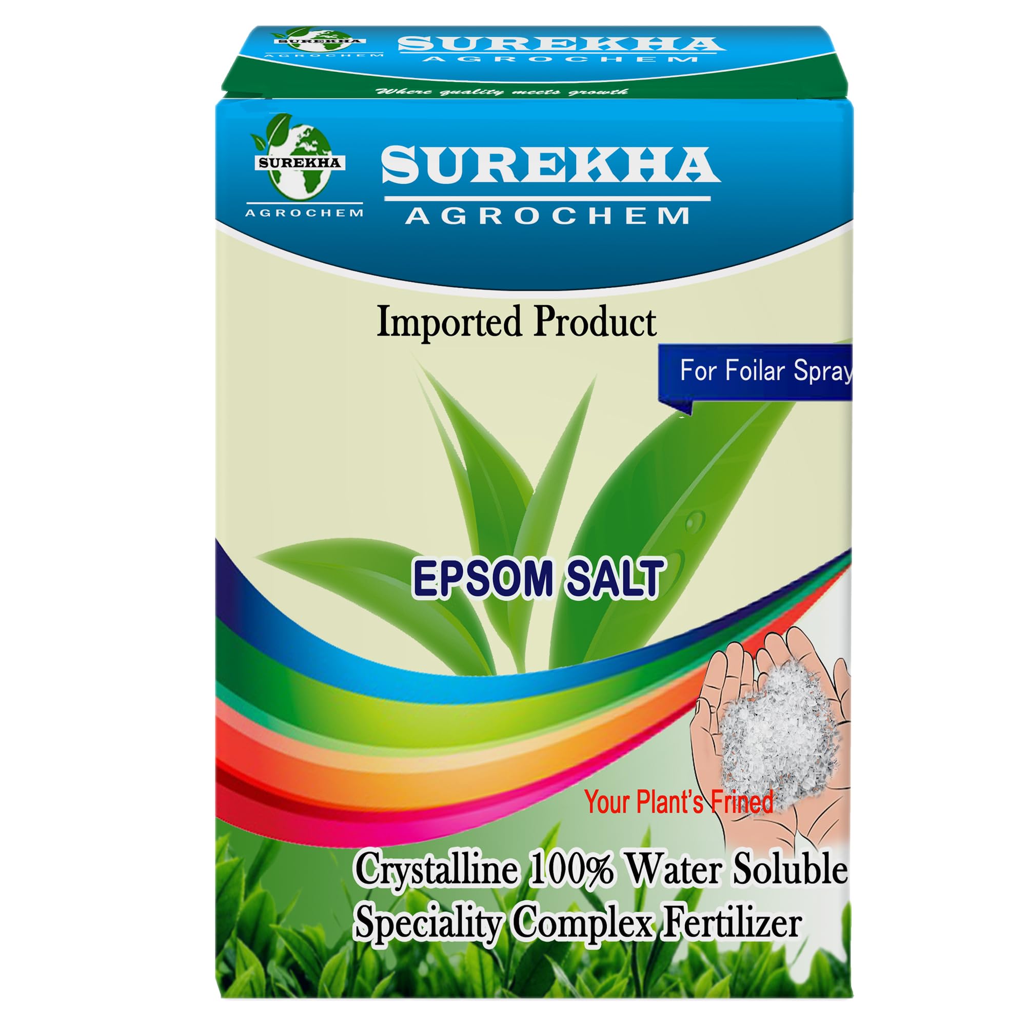 Surekha Eepsom Salt For Plants 2kg | Magnesium Sulphate Organic Fertilizer | Epsom Salt For Gardening | Boost Flowering & Fruiting | 100% Water Soluble Plant Nutrient(2 kg)-image-11