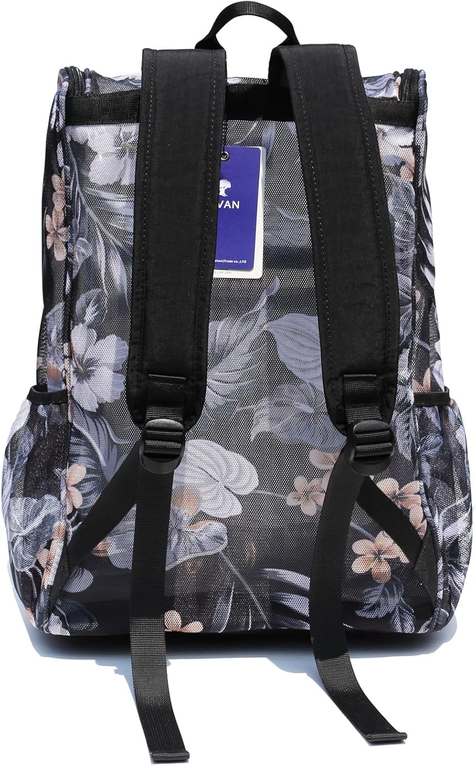 Buy ESVAN Original Print Mesh Backpack Clear Bag See through Pack for