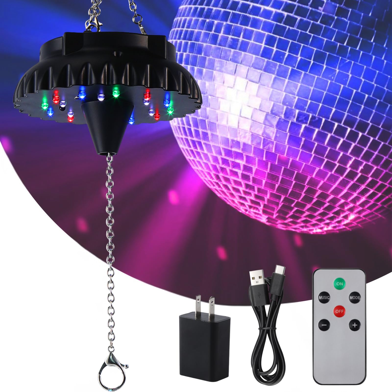 Photo 1 of DJBoomy Rechargeable Disco Ball Motor with Remote