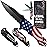 Legal Pocket Knife with American Flag - Folding Sharp Blade - Small Patriotic Knives fo EDC - United States Gifts - Best for Men Boys Teenagers - Nice Tool US - Gift Idea fo Men & Women 6680 F