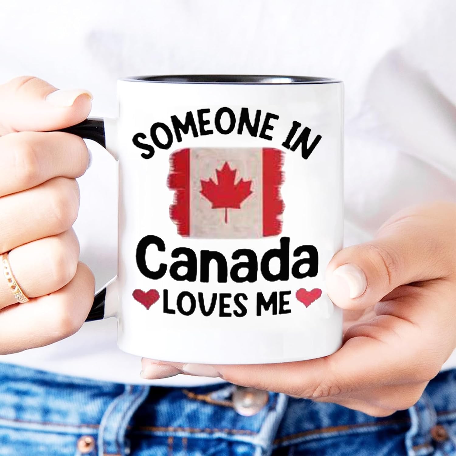 Fun Canadian Gift Mug Someone in Canada Loves Me