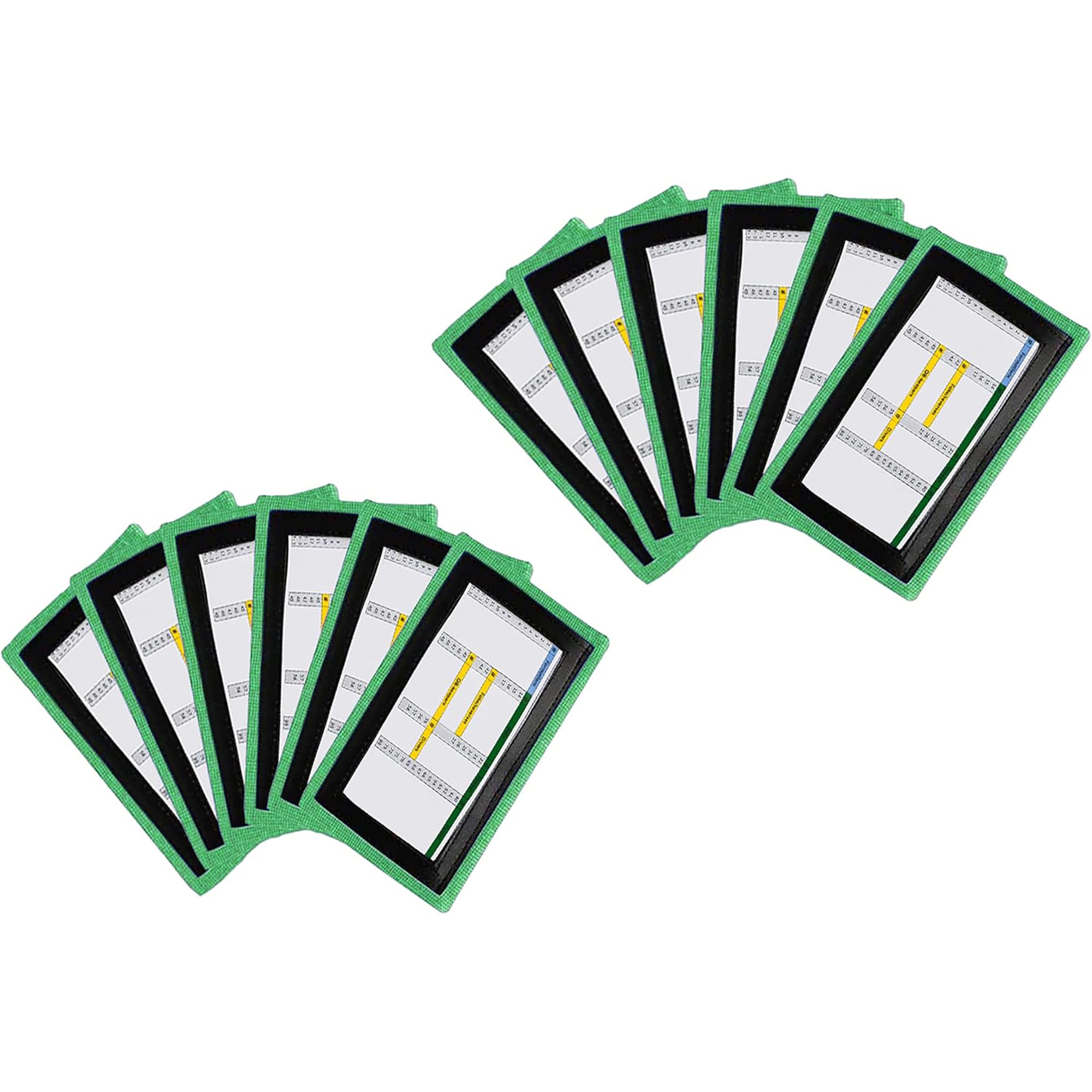 Playbook Wristband QB, Adult Football Playbook, 3 Slots, Black 12 Pack