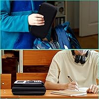 Vista 6 de XANAD - Funda para calculadora compatible con Texas Instruments TI-84 Plus CE/TI-84 Plus/TI-Nspire CX II CAS/TI-Nspire CX II/TI-83 Plus/TI-89