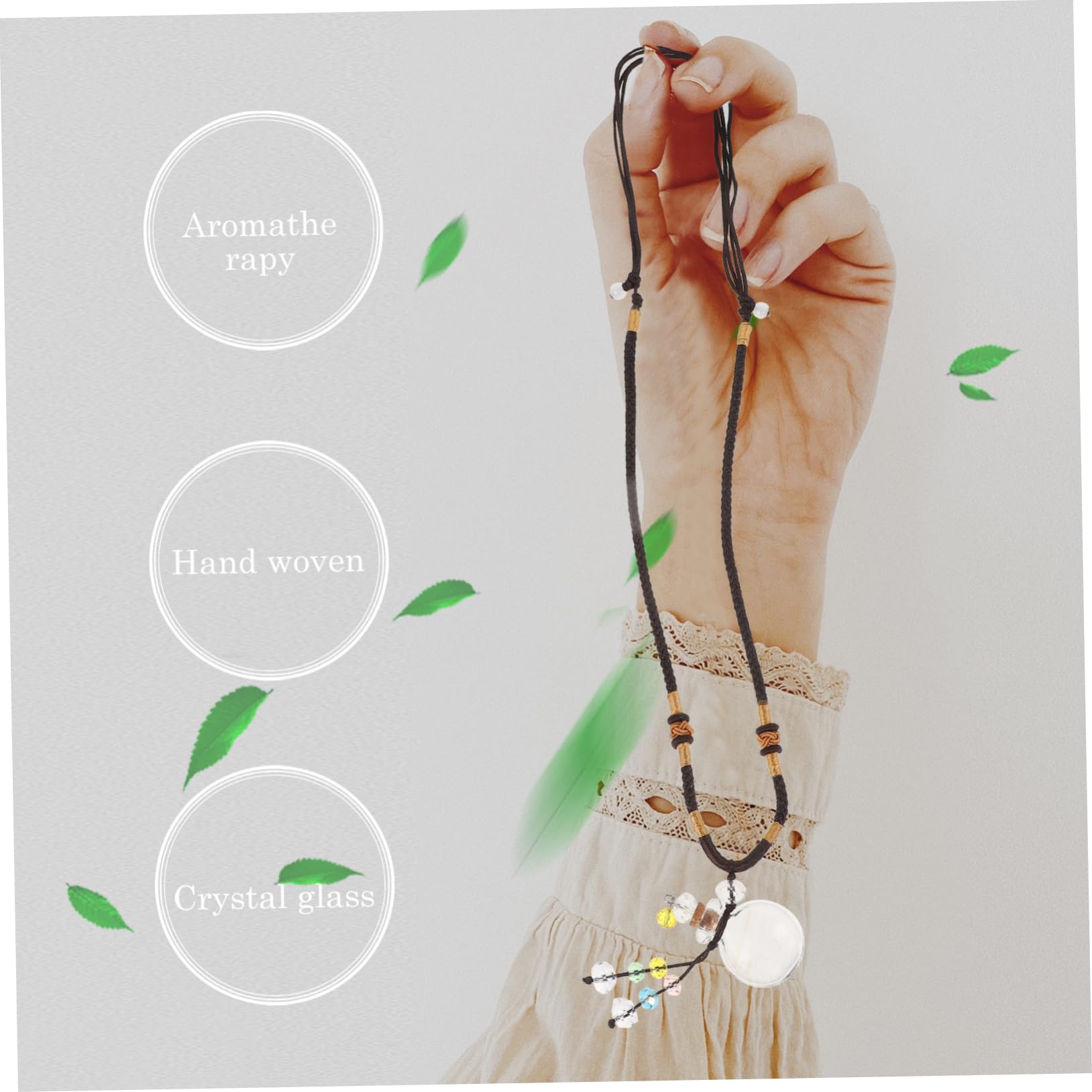 GALPADA 3pezzi Collana Diffusore Di Oli Essenziali Con Ciondolo Creativo e Design Elegante Accessorio Unico Per Pulizia Aria e Decorazione Personale