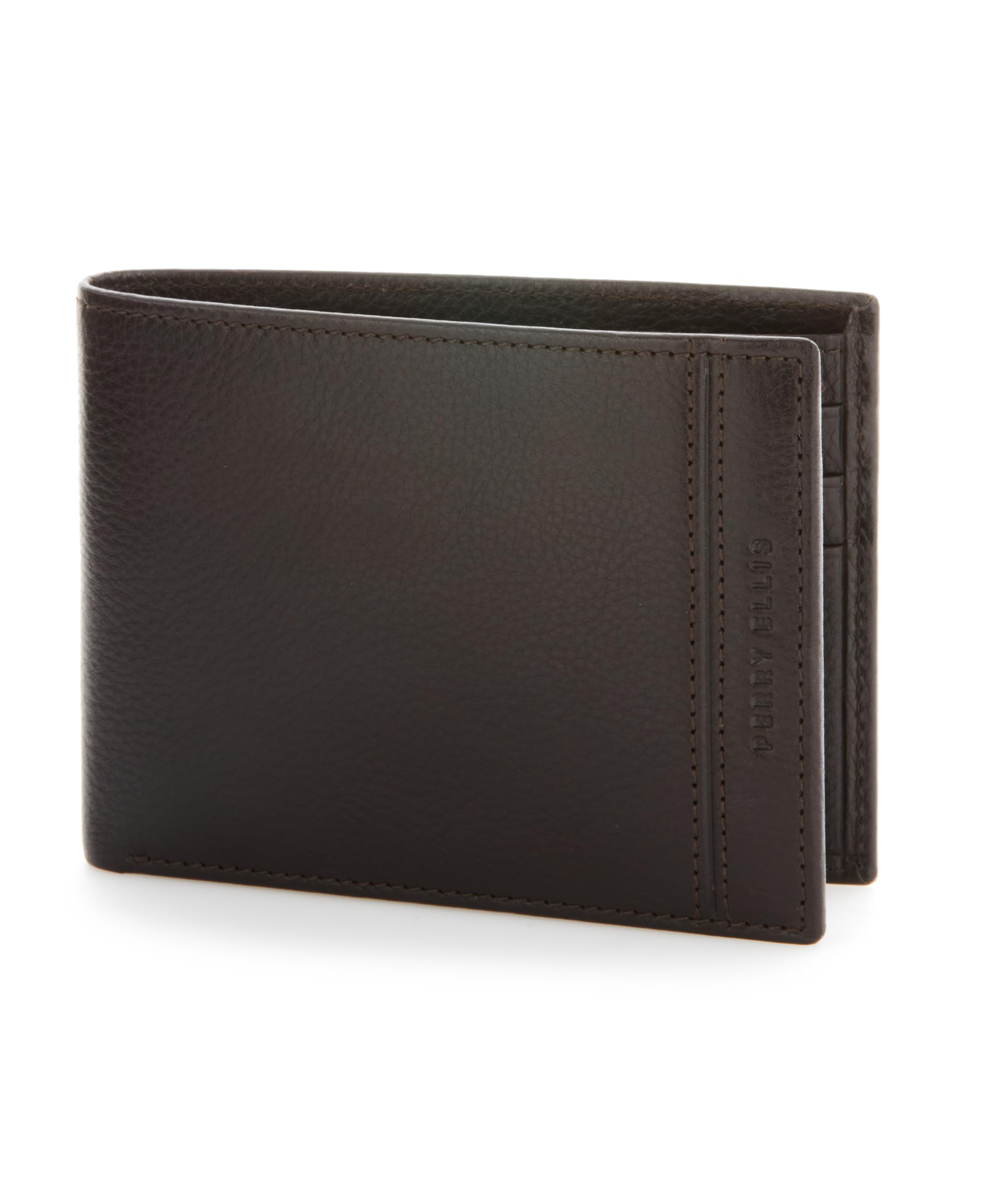 Perry Ellis Men's Portfolio Passcase with Removable Id Wallet RFID, BRN, One Size, Brn, One Size