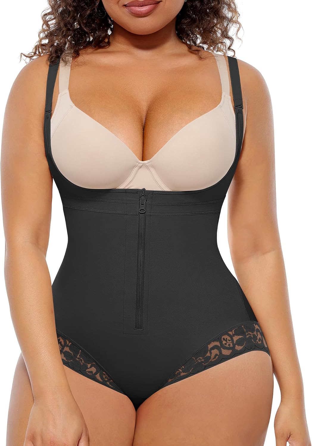 FeelinGirl Women's Faja Body Shaper Postpartum Fajas Colombianas Shapewear Tummy Control Body Shaper Butt Lift Bodysuit