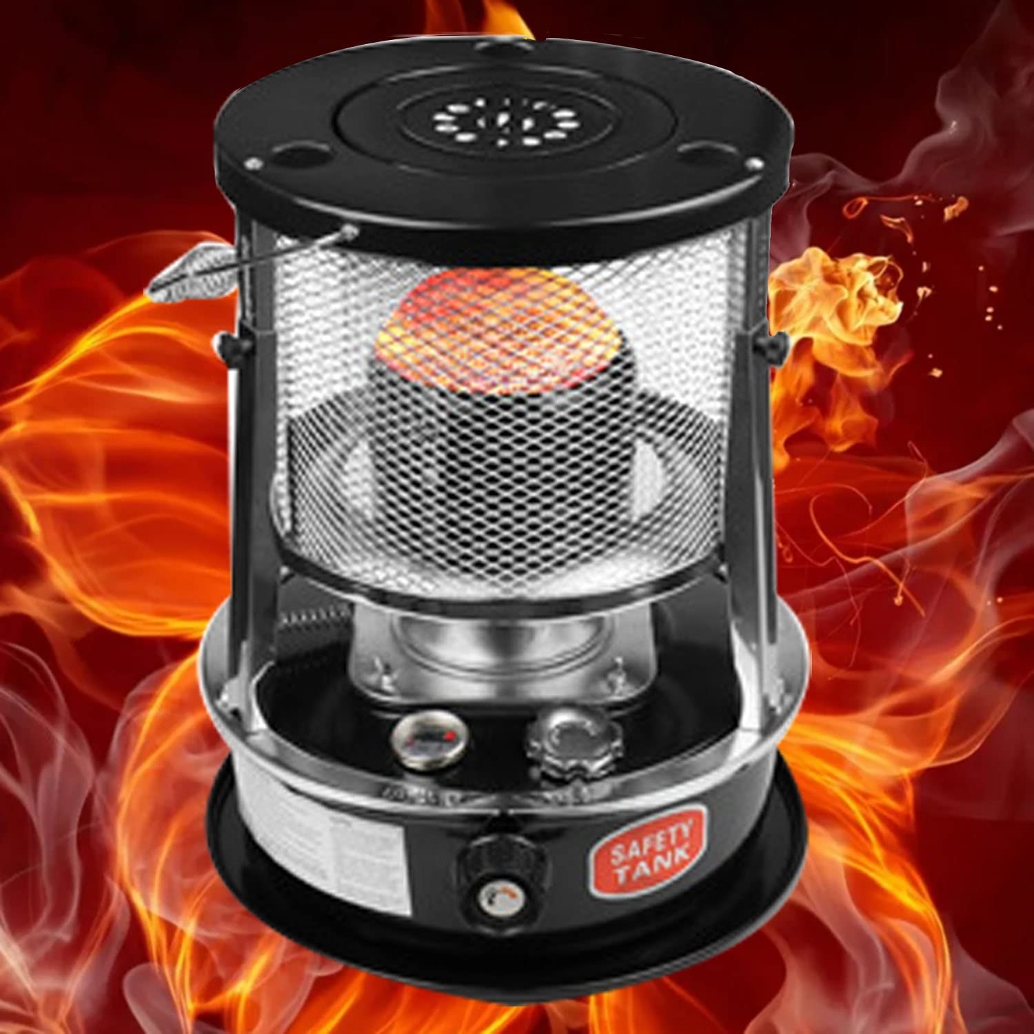 Großes Petroleumofen Für Innenräume, Mobile Heizung Ohne Strom, Tragbarer Ofen, 360° Surround-Heizung, Heizer Für Camping
