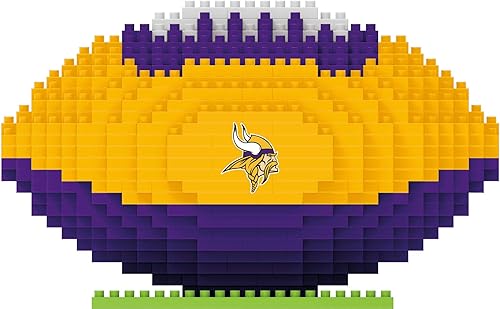 Miniatura 22 de FOCO NFL BRXLZ - Rompecabezas de pelota de fútbol unisex 3D con logotipo del