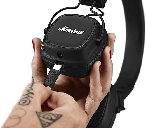 Vista 8 de Marshall Major IV - Auriculares de diadema Bluetooth, color negro