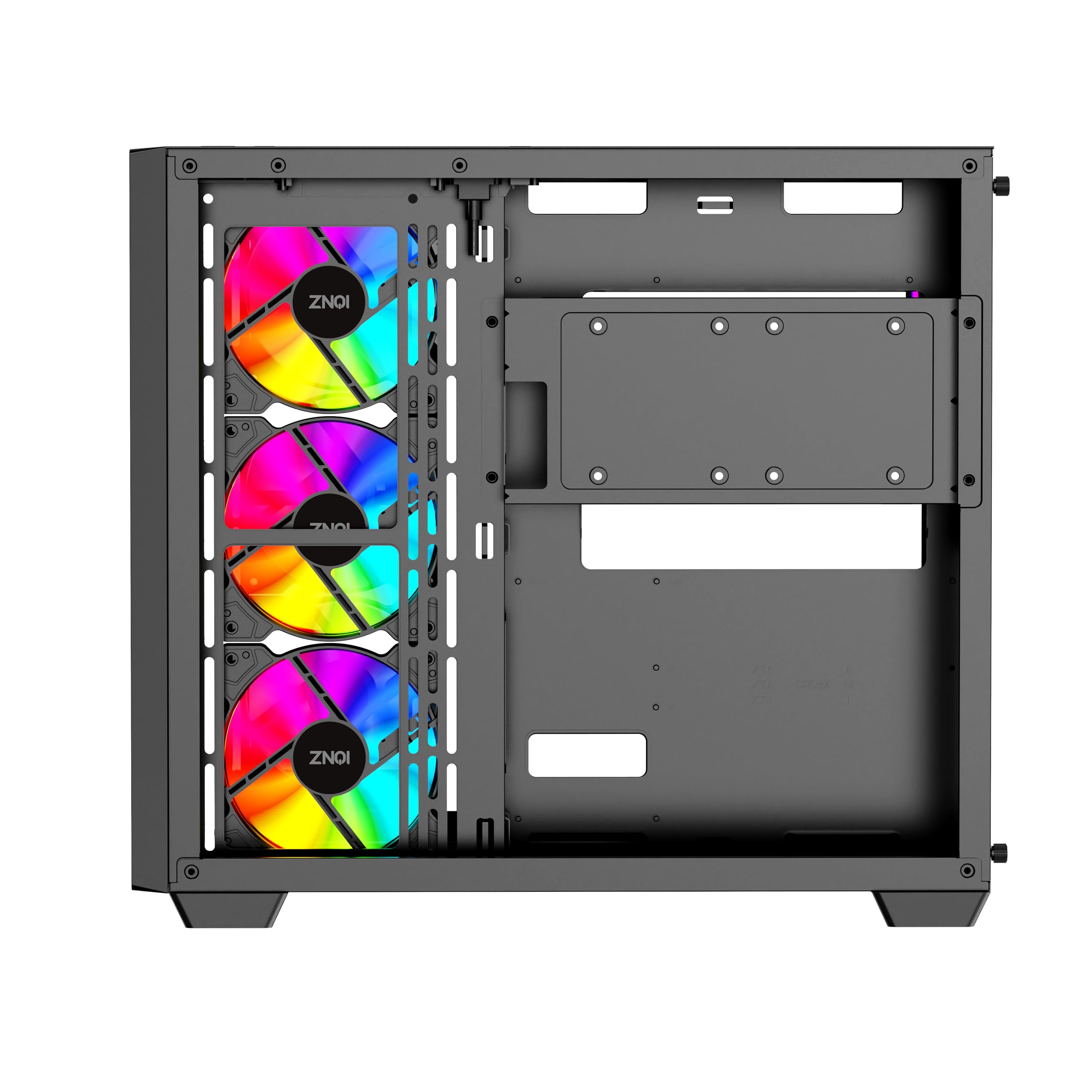Mars Gaming Mc-infinio ATX PC Case Vetro Temperato Curvo 2x 120mm Ventole Argb Usb C Bianco