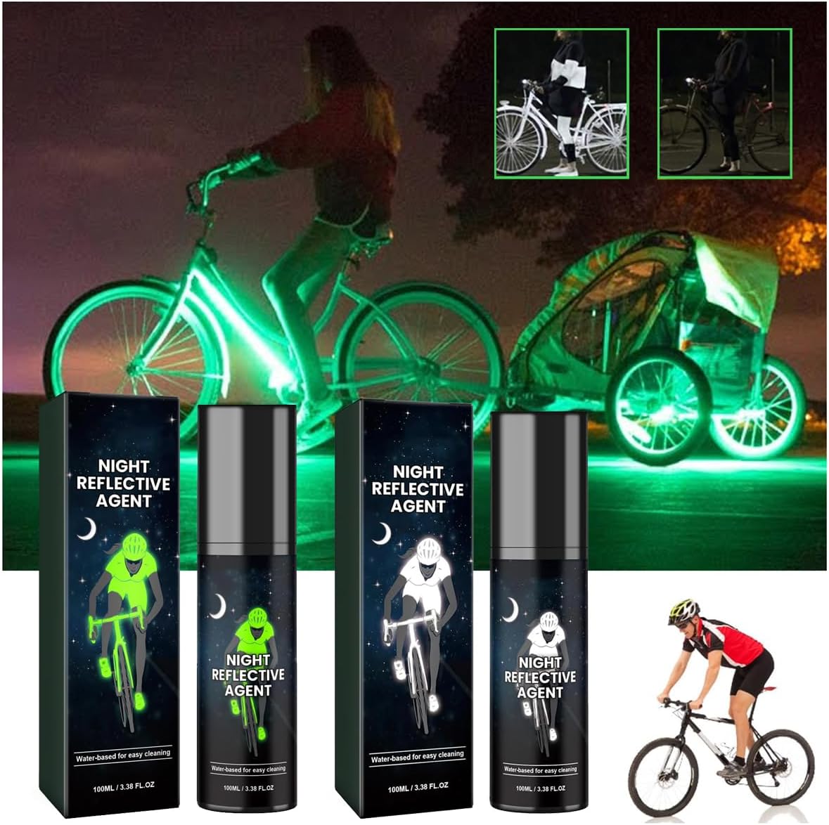 Donpidd Glow in The Dark Spray Paint, Clear Glow in The Dark Spray