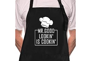 Mr Goodlookin' is Cookin'! Funny Novelty Aprons for Stylish Chefs