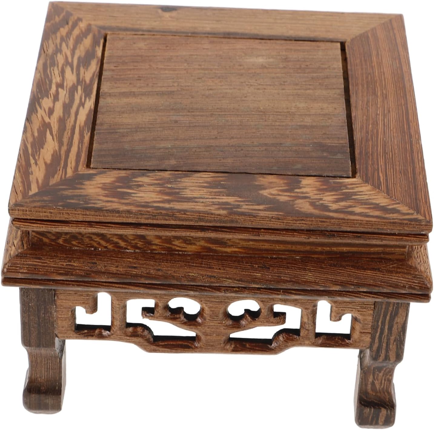 ibasenice 3pcs Wooden Plant Stand Pedestal Riser for Indoor Use Vintage Display Holder for Potted Plants and Aquatic Decor Wooden Craft Decoration