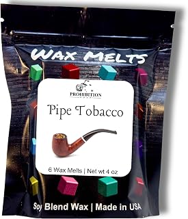 Prohibition Soap | Pipe Tobacco | Soy Blend Wax Melts, Strong Scent, Long-Lasting Room Freshner