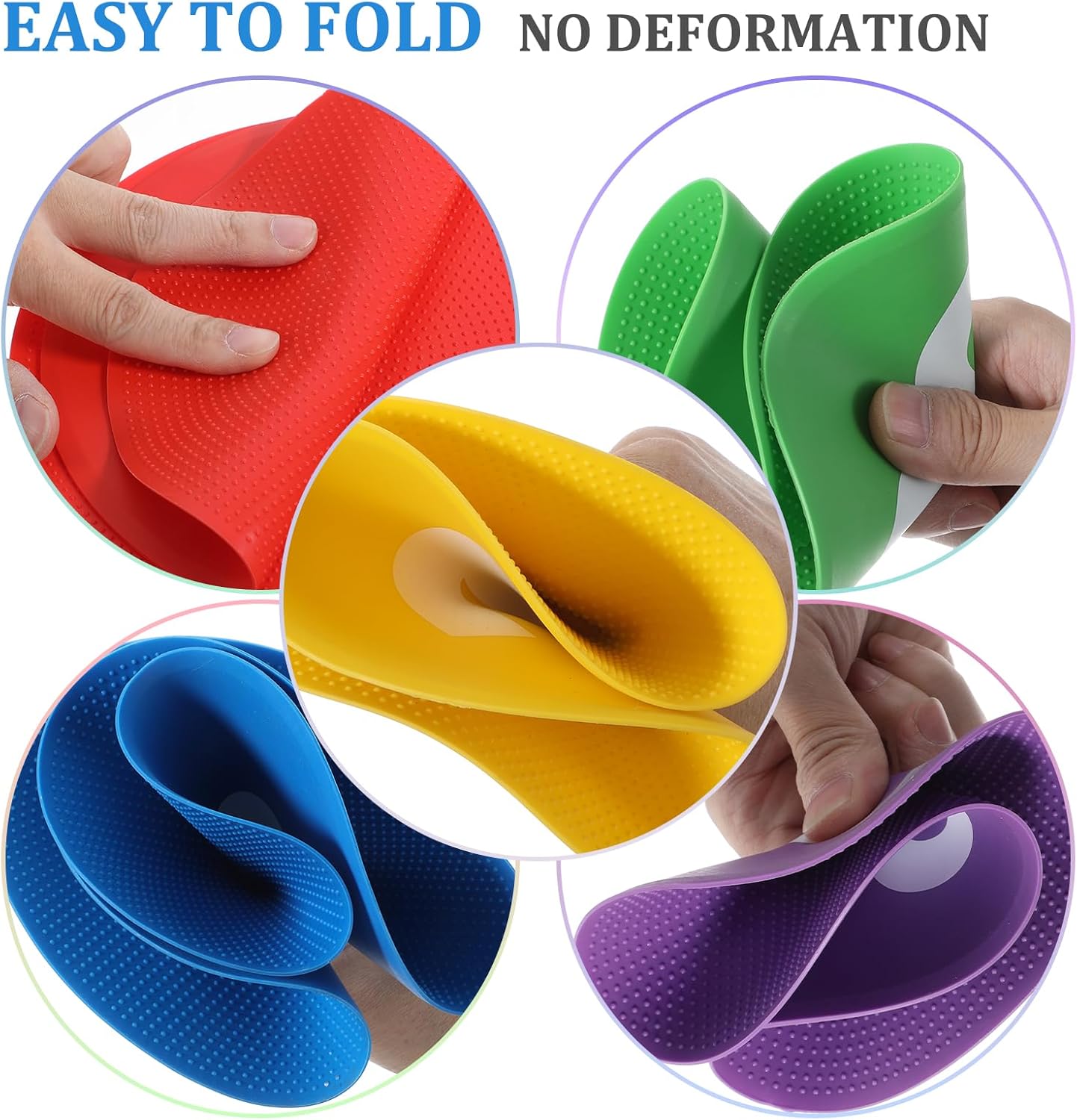 24 Pack Spot Markers Non Slip Rubber Agility Markers Flat Field Cones Floor Dots for Soccer Basketball Sports Speed Agility Training and Drills（7.6 Inch） - Image 3