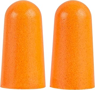 Restaurantware Foam Earplugs 10 Count 0.98 x 0.55 x 0.55 Inches Bullet Disposable Noise Reduction Hearing Protection Secure Fit Individually Wrapped Construction Earplugs Orange