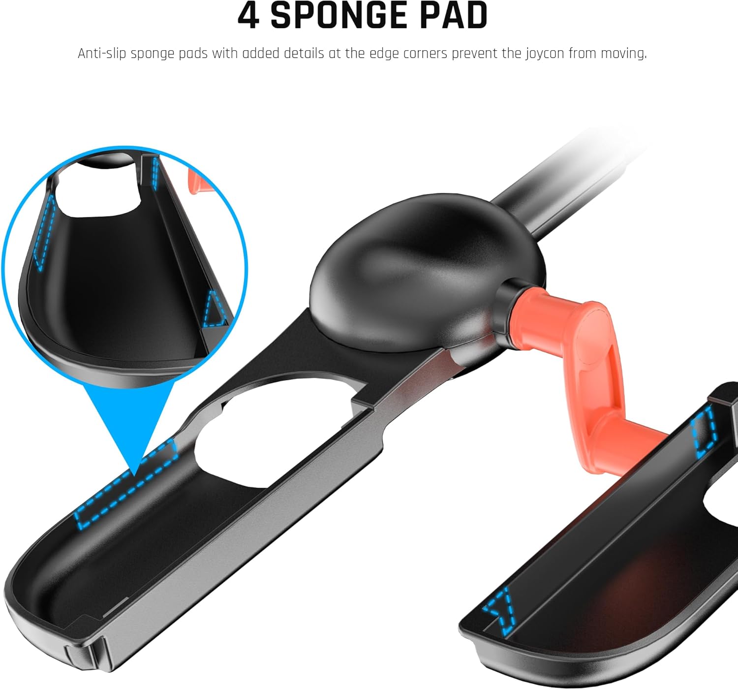 FUNDIARY Fishing Rod for Switch 2 Joycon, Comfortable Accessories Compatible with Fishing Game for Legendary Fishing, Bass Pro Shops: The Strike & Fishing Star World Tour, Ideal Gifts for Men - Black - Image 3