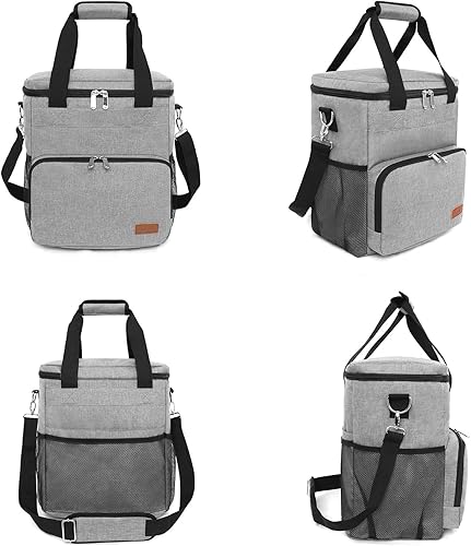 Miniatura 5 de Bolsa de viaje para perros bolsas de comida de fin de semana para perros organizador de senderismo camping accesorios de viaje 2 cuencos plegables