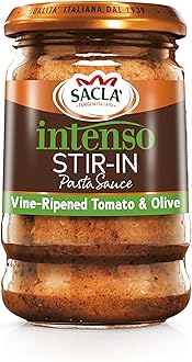 Intenso Pasta Sauce - Sweet Tomato and Olive Based Pasta Enhancer, Ideal for Beef Stew and stirring Through Pasta, 190g (Pack of 1)