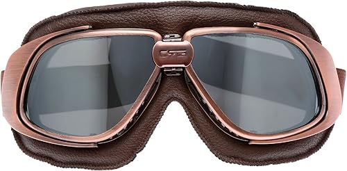 MUXSAM Gafas de motocicleta vintage anti niebla piloto gafas a prueba de polvo ATV Off Road