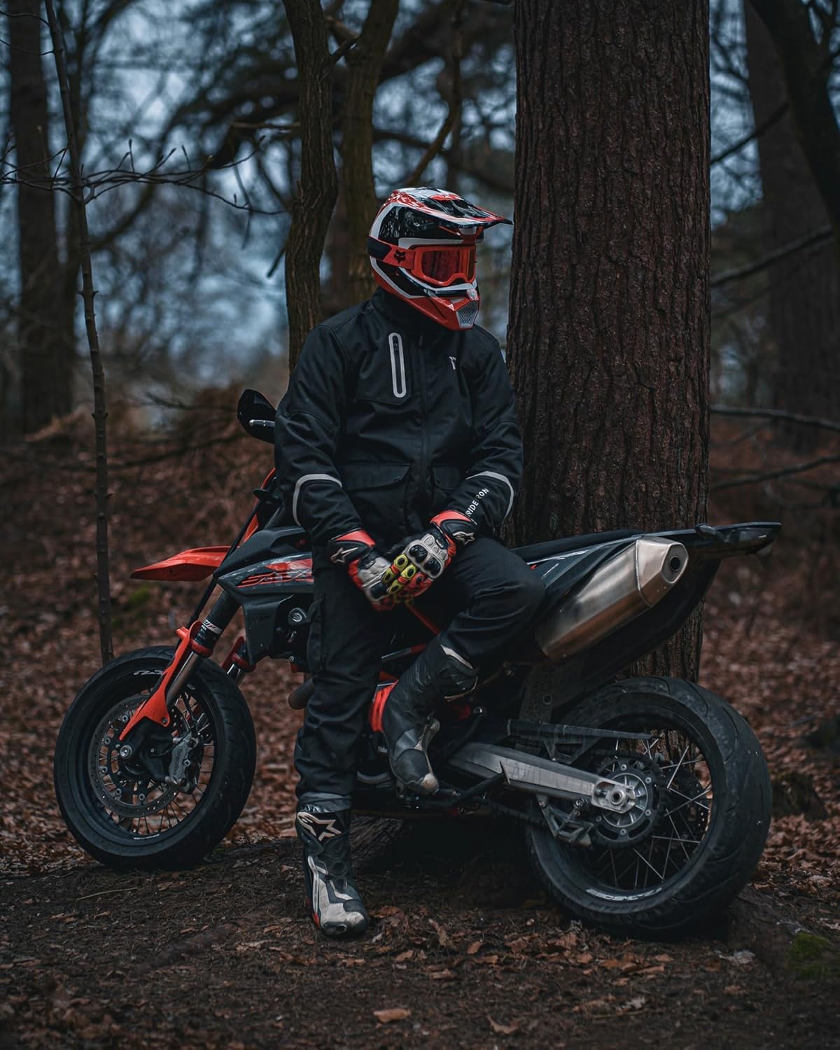 Winter Motorcycle Jacket with CE Armor, Water Resistant Adventure Touring Riding Jacket for Cold Weather with Removable Warm Liner L - Image 7