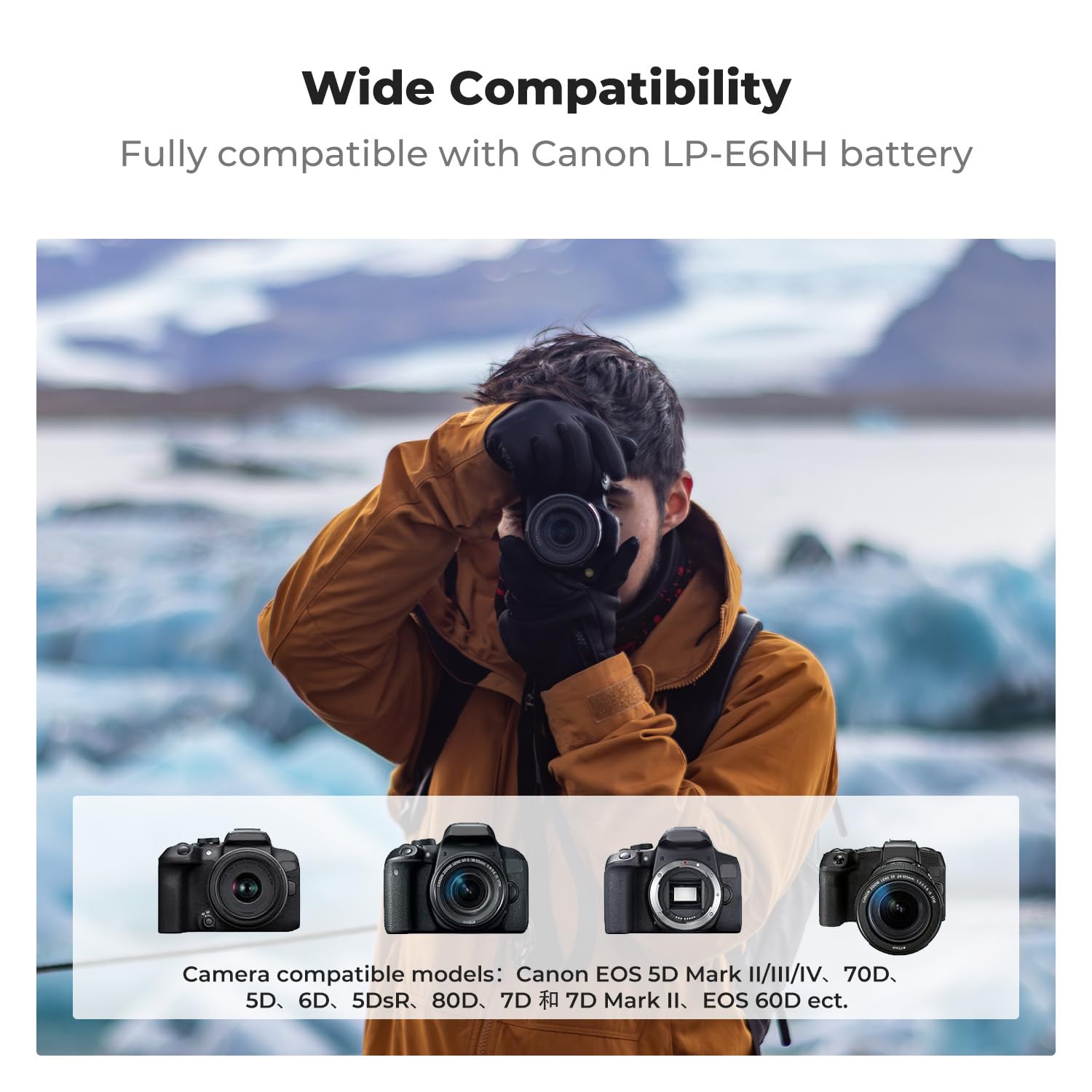 K&F CONCEPT LP-E6NH/LP-E6N/LP-E6 ładowarka 3 gniazda R7 ładowarka do akumulatorów z wyświetlaczem LCD do aparatów Canon EOS R5 R6 R7 5D 6D 7D Mark II