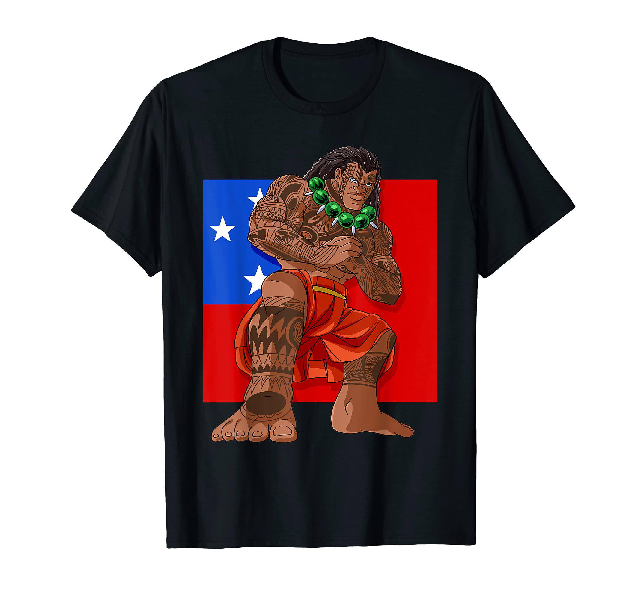 Samoan Pride Polynesian Haka Samoa GiftSamoan Pride Polynesian Haka Dance Samoa Flag T-Shirt
