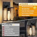 Dusk to Dawn Outdoor Lights for House, 4 Pack Outdoor Wall Light Black Exterior Lighting Fixtures Wall Mount, Aluminum Porch Wall Lanterns Waterproof Outside Light for House Front Door Light