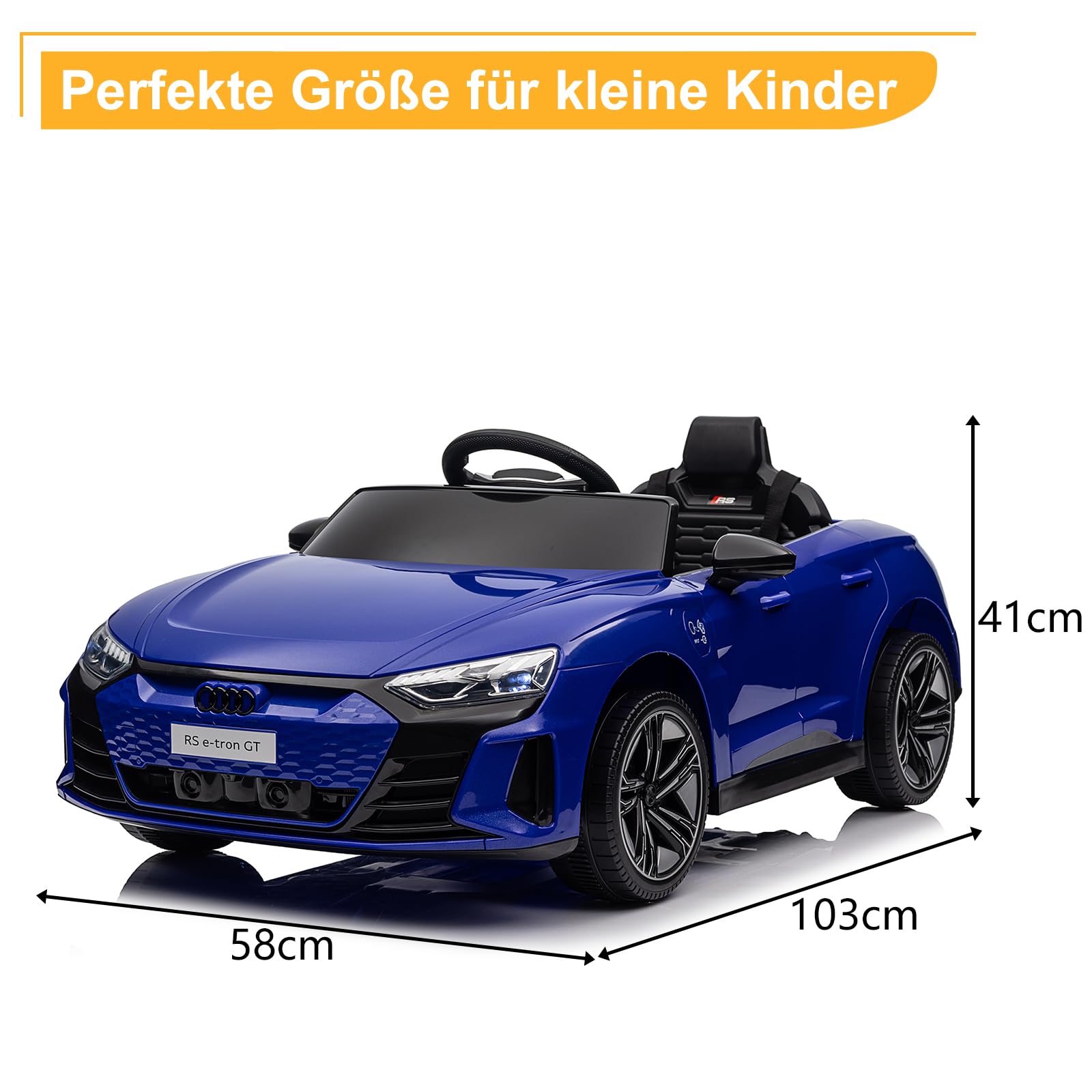 LALAHO Kinder Elektroauto 12V Dunkelblau