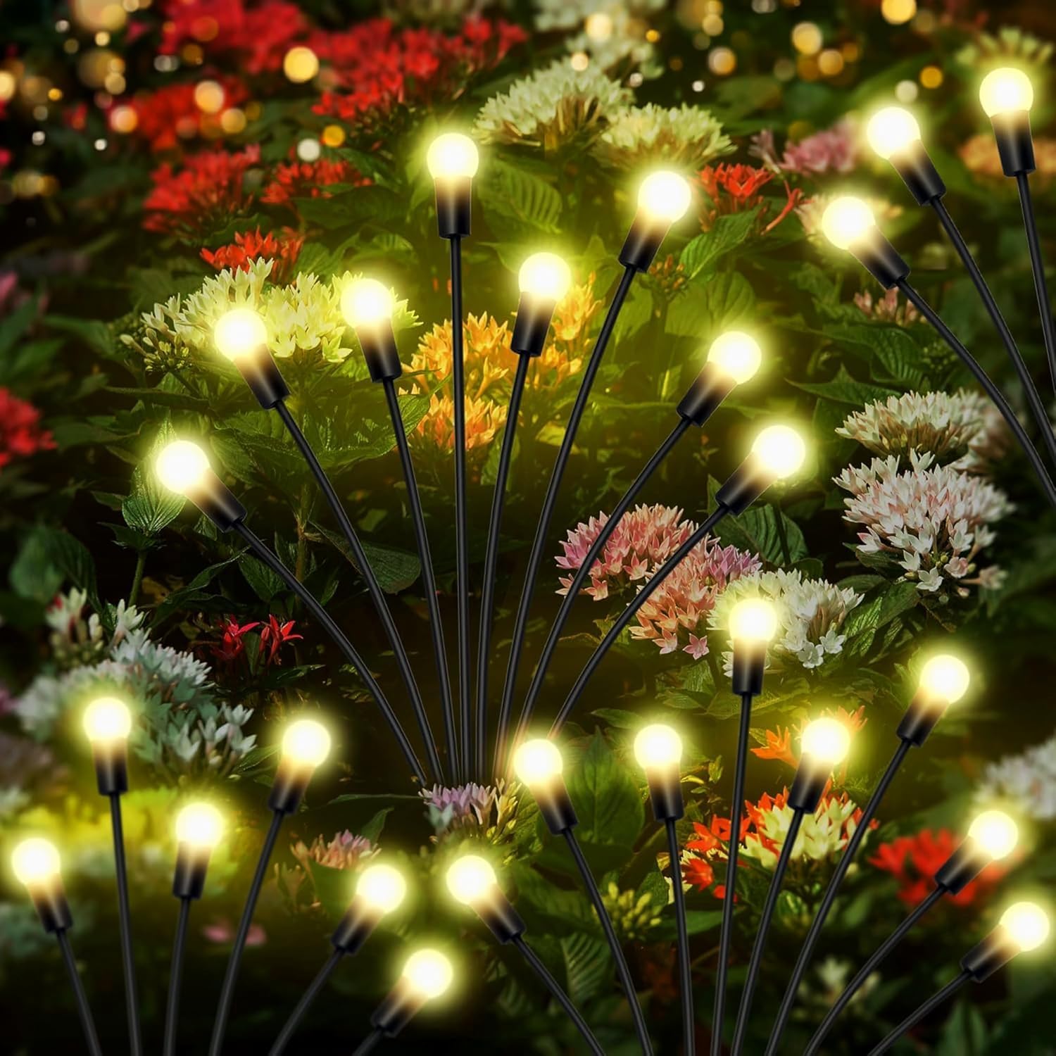 Javilant Solar Jellyfish Garden Lights Outdoor Waterproof – Color Changing LED Stake Lights for Garden, Balcony, Lawn, Pathway & Yard Décor | Auto On/Off Outdoor Lights (4, Solar 8LED Bulb)-image-46