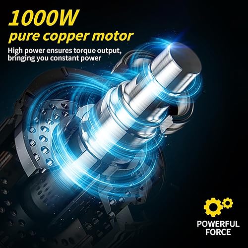 Miniatura 5 de Llaves de impacto eléctricas, llave de impacto inalámbrica de 12 pulgada, kit de pistola de impacto de potencia con 1000 N.m, destornillador de