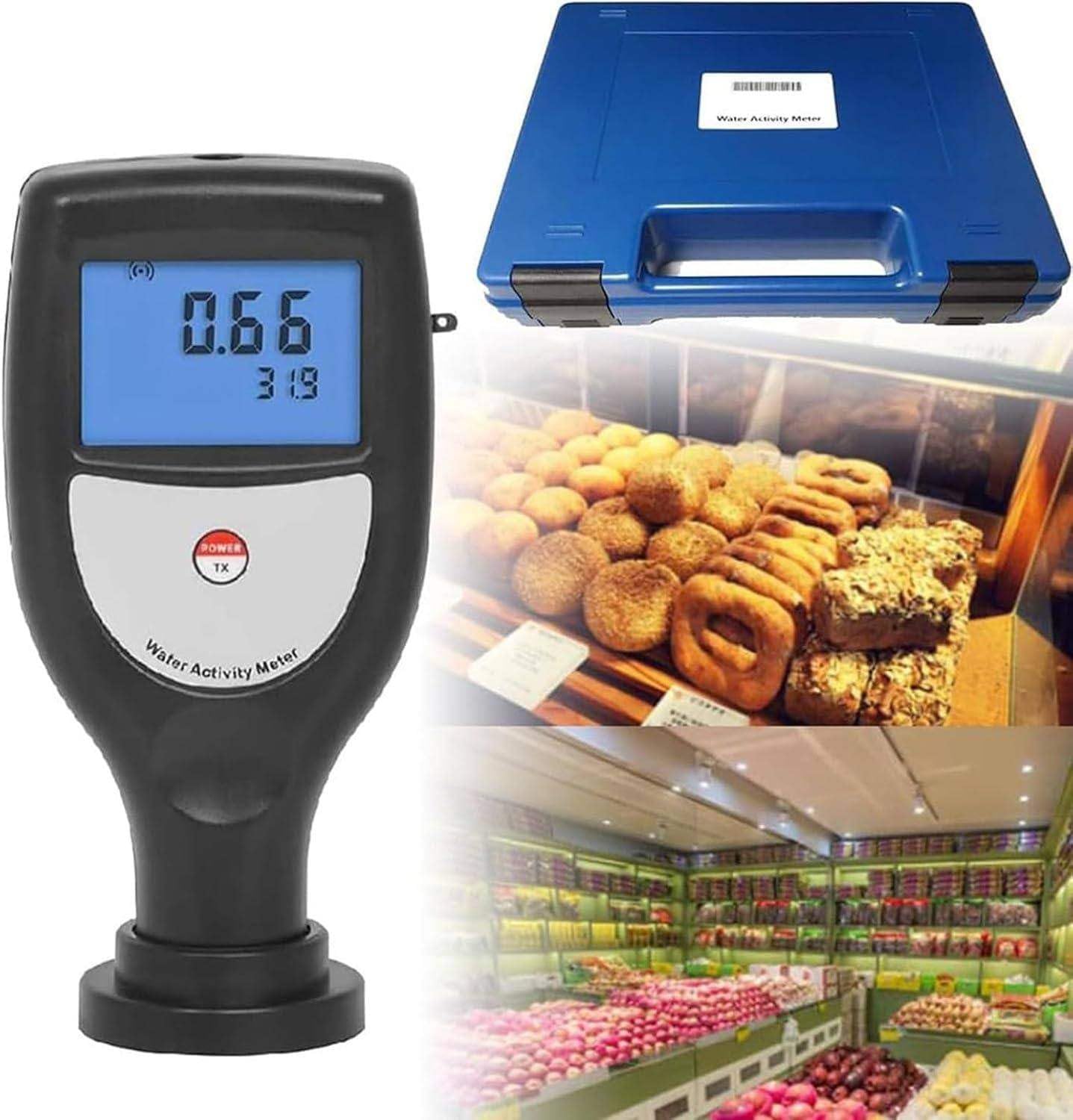 Testeur d'activité de l'eau - Portable - Avec affichage LED - Plage de 0 à 1,0 Ah - Pour céréales, fruits, légumes, biscuits
