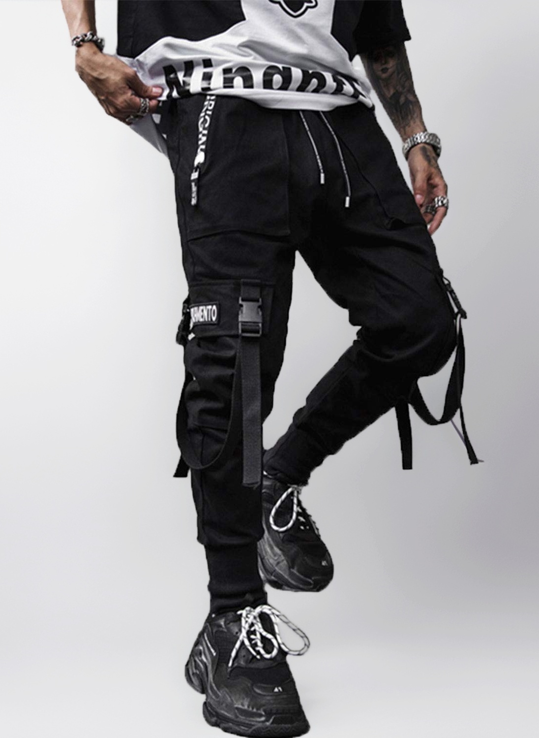 Men's Jogger Pants Techwear Hip Hop Harem Pants Streetwear Tactical Track Pants