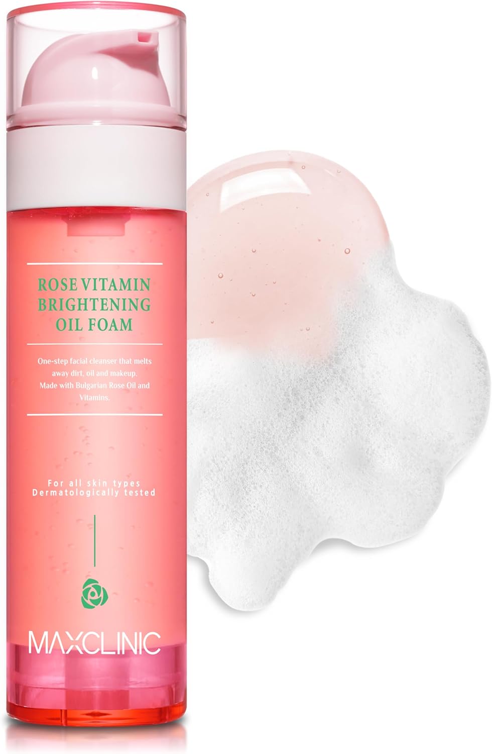 Lait nettoyant et démaquillant visage à la rose et vitamine E 150ml Gentle