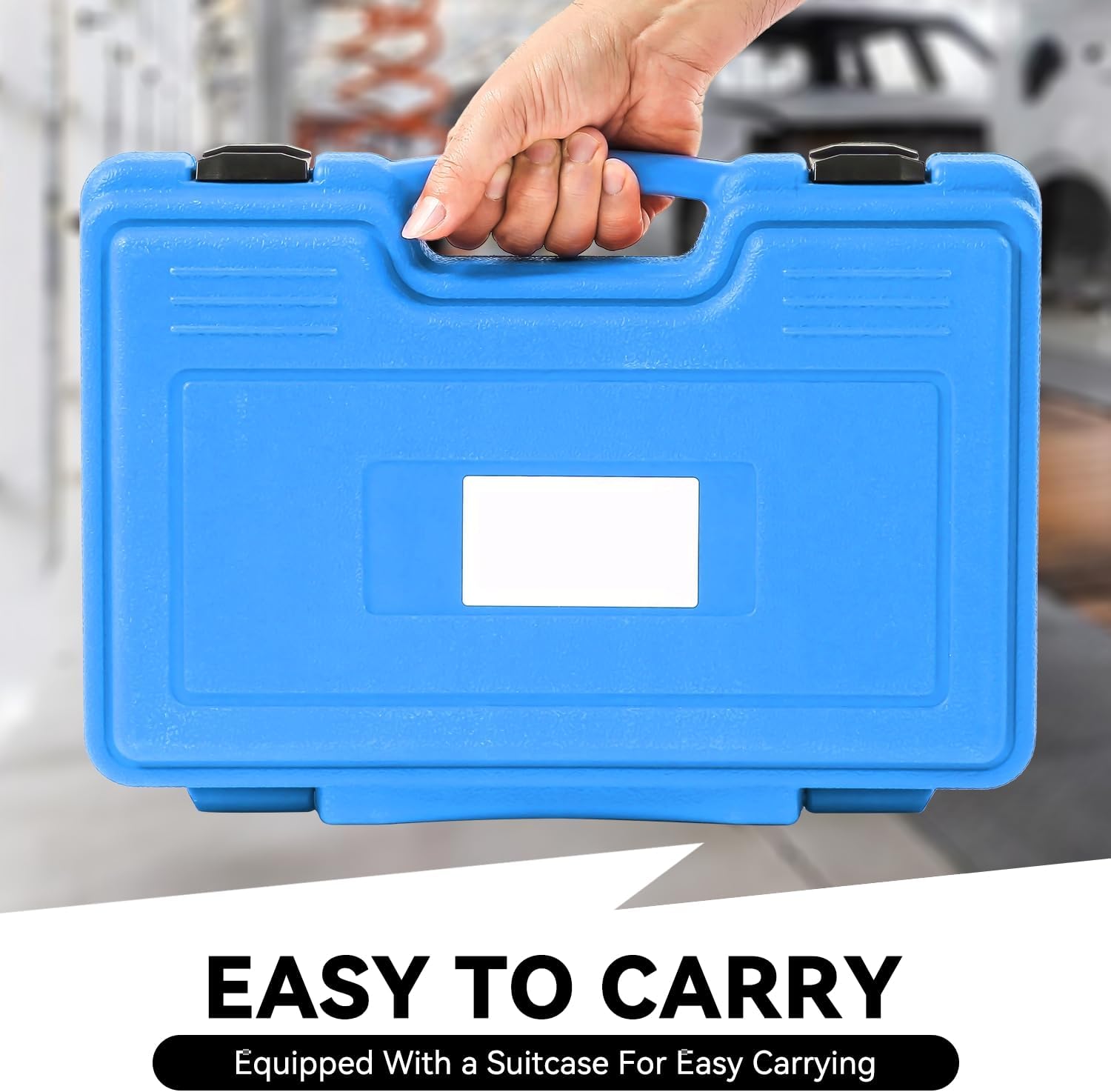 Auto Dynasty [5PC] Universal Repair Kit with Joint Separator Kit Tie Rod Ball Joint Romover Pitman Arm Puller Tie Rod End Puller, Blue Storage Case