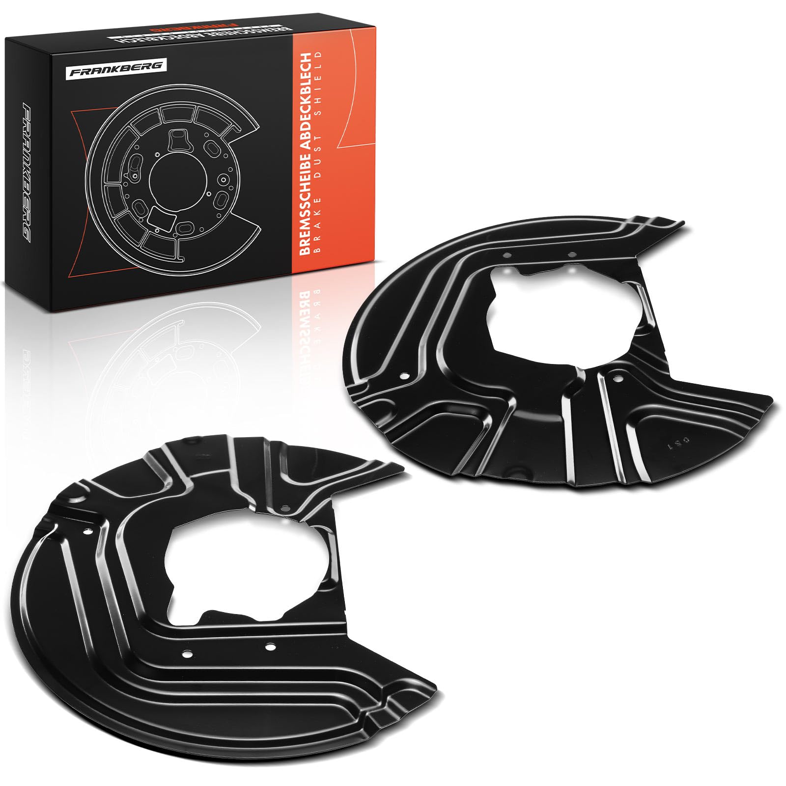 Frankberg 2x Spritzblech Bremsscheibe Vorne Kompatibel mit X3 E83 2.0-3.0 xDrive18d-xDrive35d 2.0L-3.0L 2003-2011 Replace# 34113411871