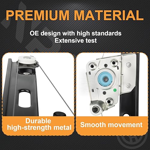 Miniatura 5 de Elevalunas eléctrico trasero del lado del conductor sin motor de repuesto para BMW E90 E91 323i 325i 328i 330i 335i M3 2006 2007 2008 2009 2010 2011
