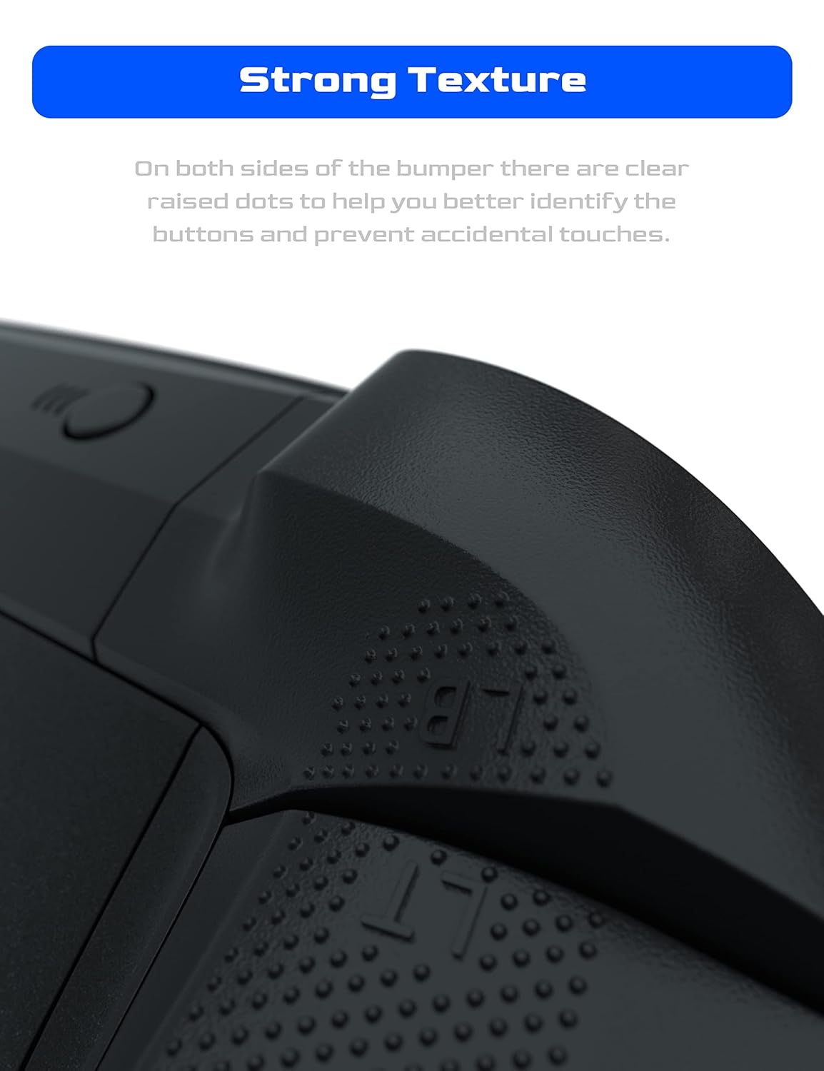 Benseager Replacement Lb Rb Bumper Button for Xbox Series X Controller, Replacement Parts for Xbox Series X Controller (Black)