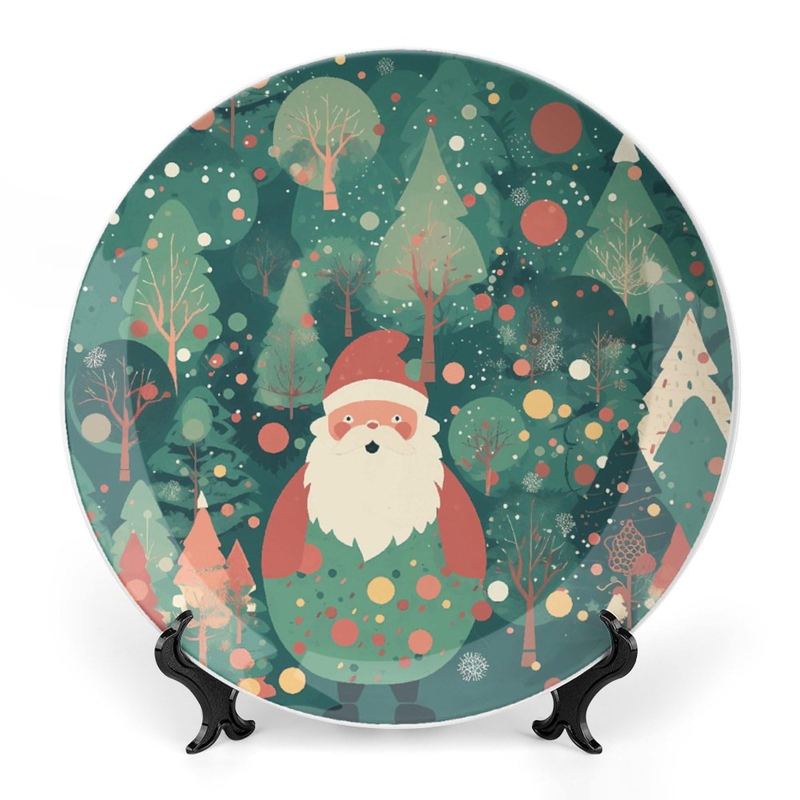Plato decorativo de porcelana de hueso para regalo y decoración de interiores